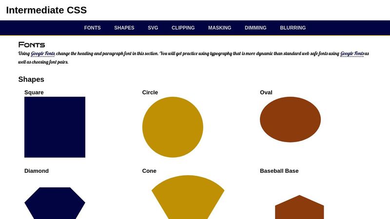 ACTIVITY // INTERMEDIATE CSS