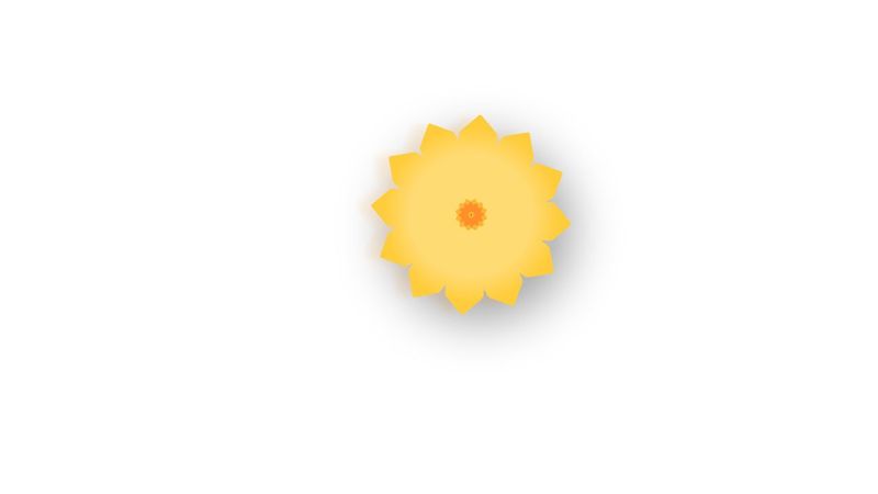 CSS Geometric Blooming Flower 🌻
