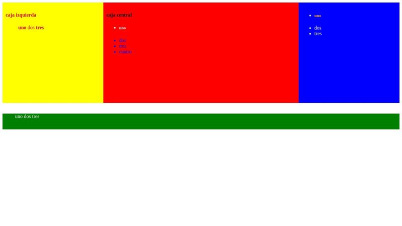 Plantilla para footer