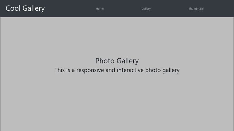 Responsive photo gallery