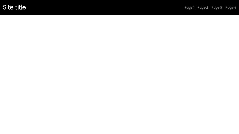Responsive header navigation bar CSS Only