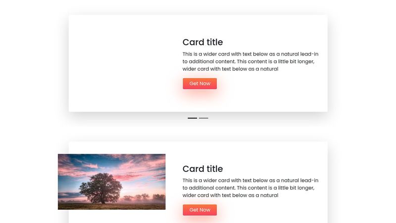 Bootstrap Responsive horizontal Card Slider