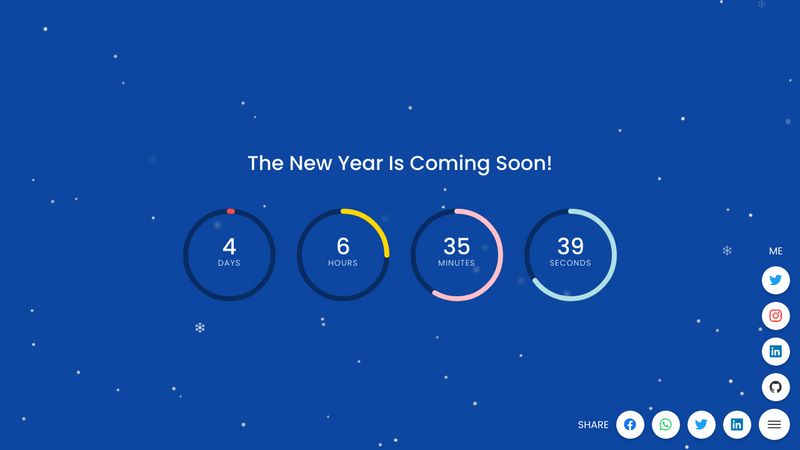 New Year Countdown Using JavaScript