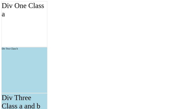 multiple classes in HTML