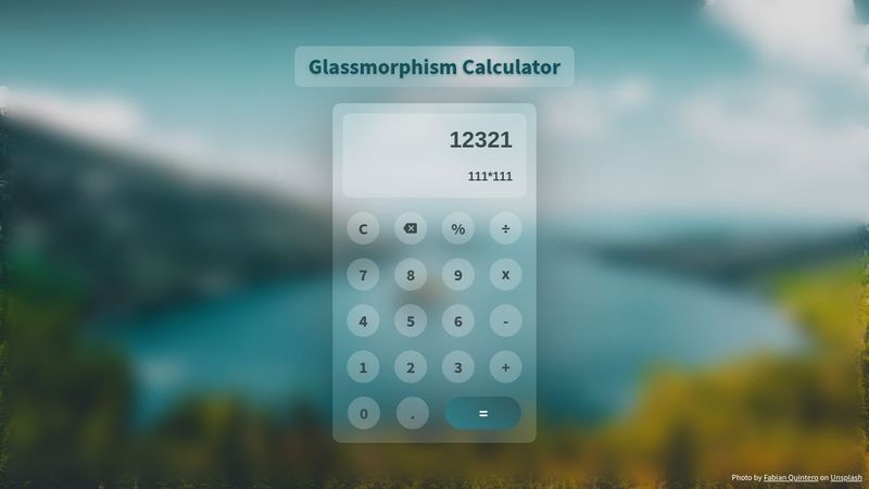 Glassmorphism Calculator