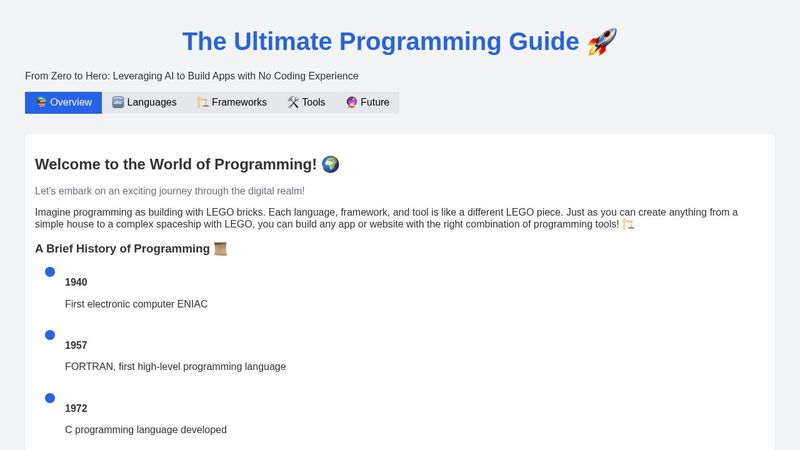 The Ultimate Programming Guide 🚀