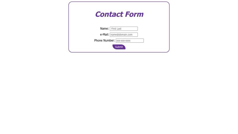 Week 7: Discussion - HTML5 Form Types