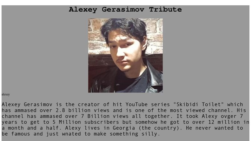 Alexey Gerasimov Tribute