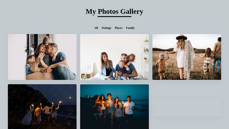 Responsive Photos Gallery HTML CSS Only