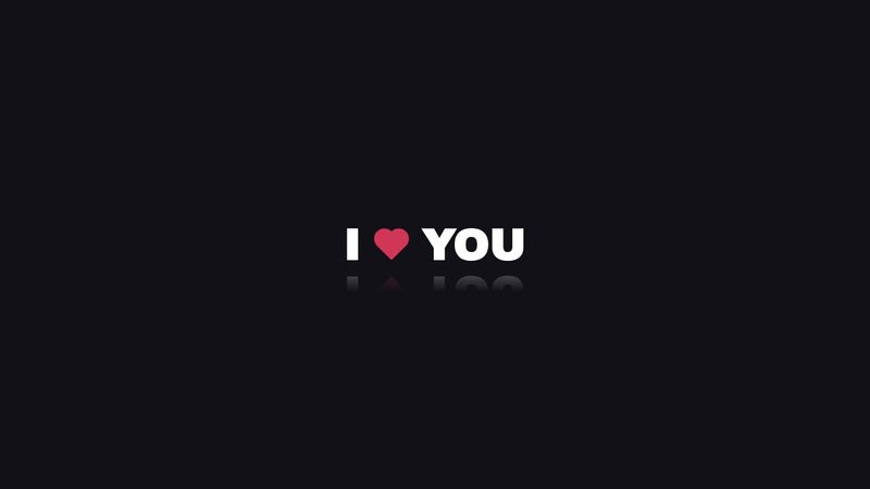 I Love You Reflection Pure CSS