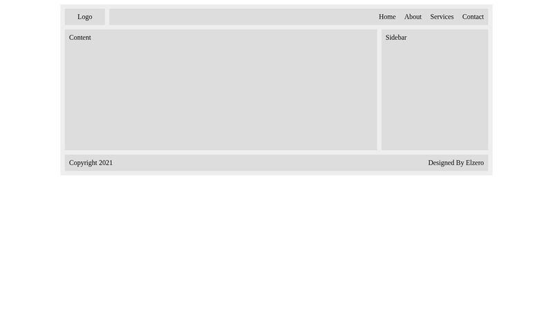 simple page HTML ,CSS