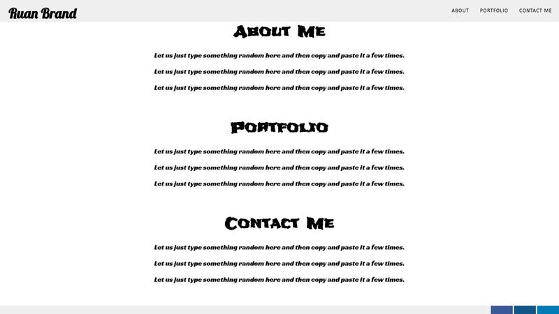 freeCodeCamp: Personal Portfolio