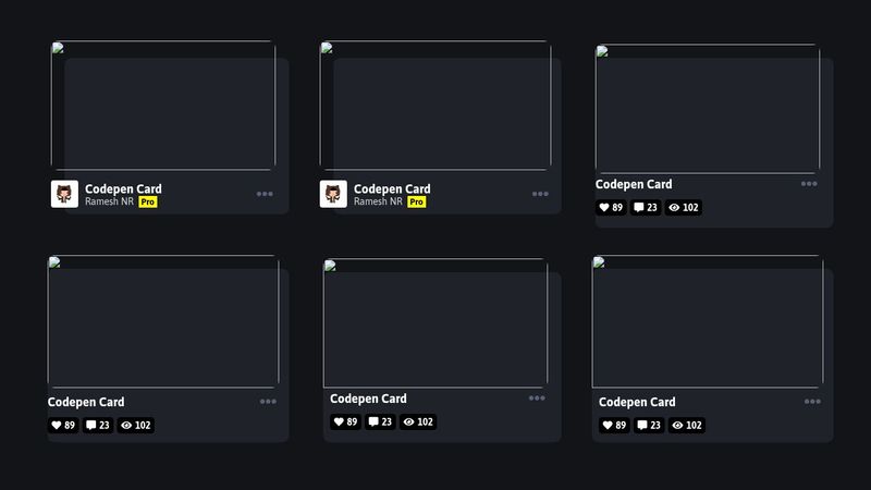 Codepen Card Design