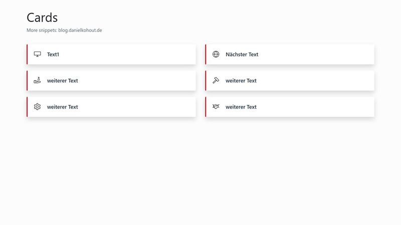 Bootstrap nice Info Cards with shadow