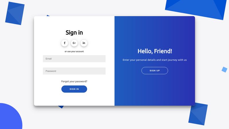 Animated Login & Signup Swipe