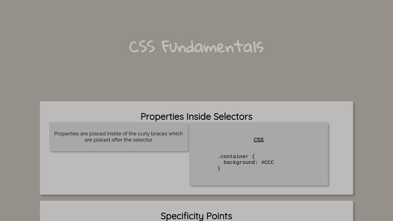 CSS Fundamentals