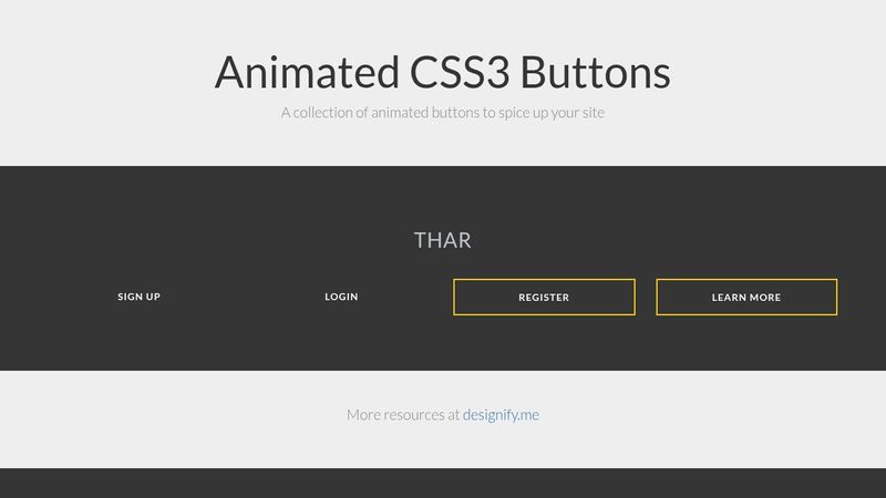 Animated CSS3 Buttons