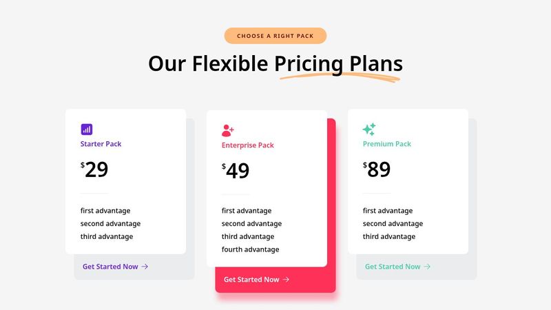 Responsive pricing cards #responsive #scss #flexbox