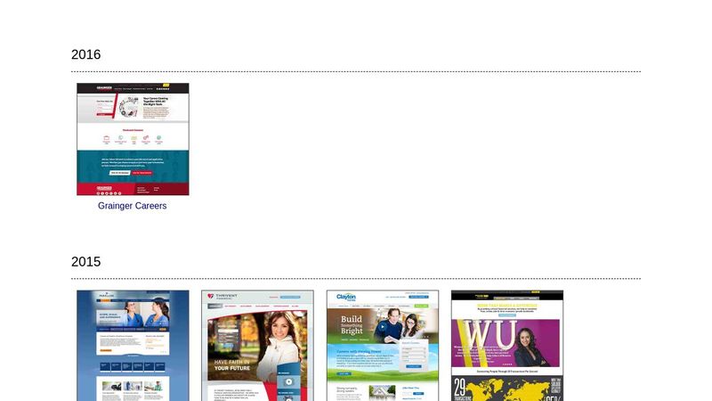 Timeline of My Design/Front-end Projects