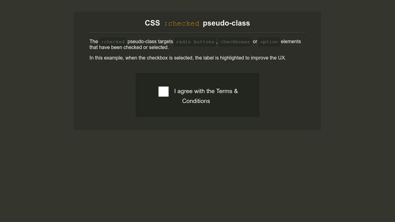 css-checked-pseudo-class