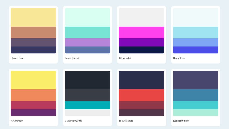 Color Swatch Layout for Styleguide