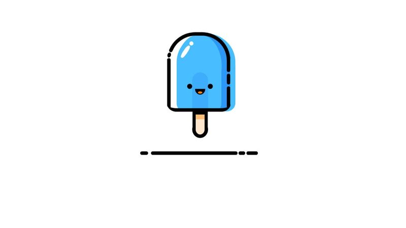 Cute Ice CSS Illustration