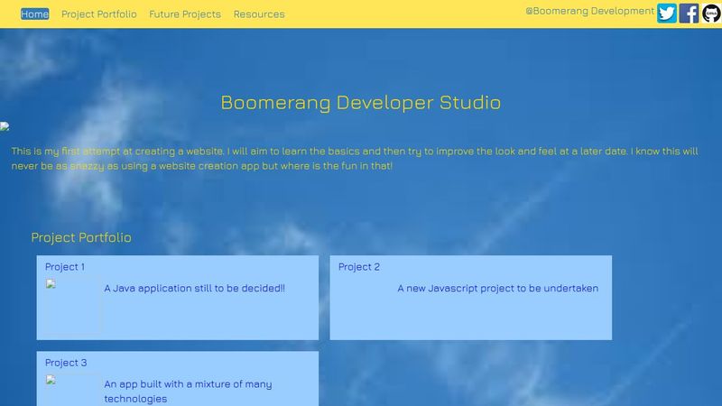 Boomerang Developer Home