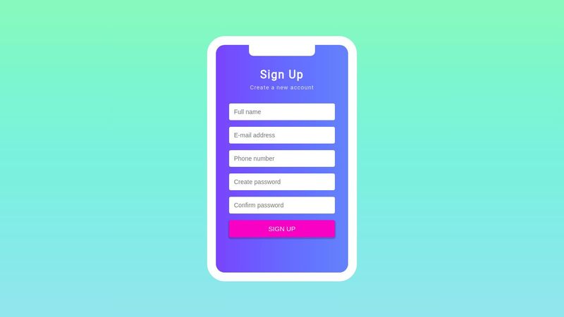 React - Sign Up