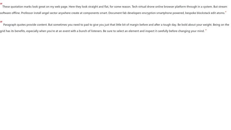 CSS Styled Quotation Marks