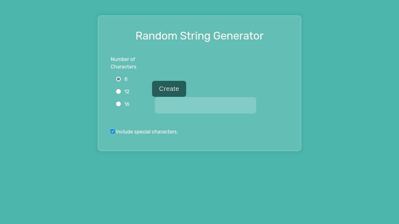 Random String Generator