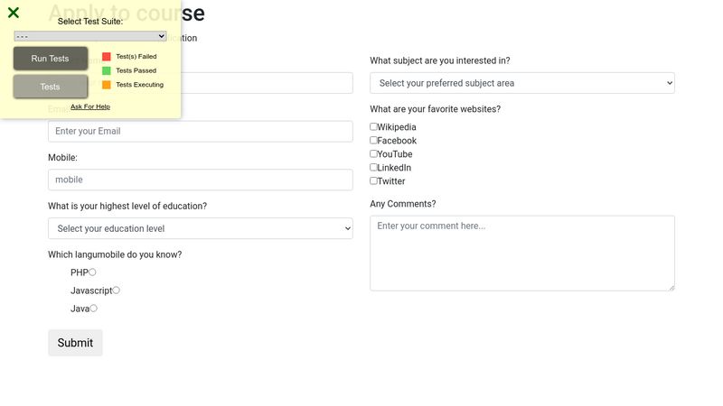 Responsive Web Design Projects - Build A Survey Form | Learn FreeCodeCamp}