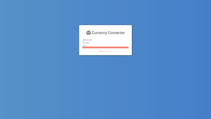 Currency Converter - jQUERY
