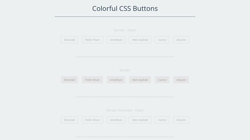 Colorful CSS Buttons