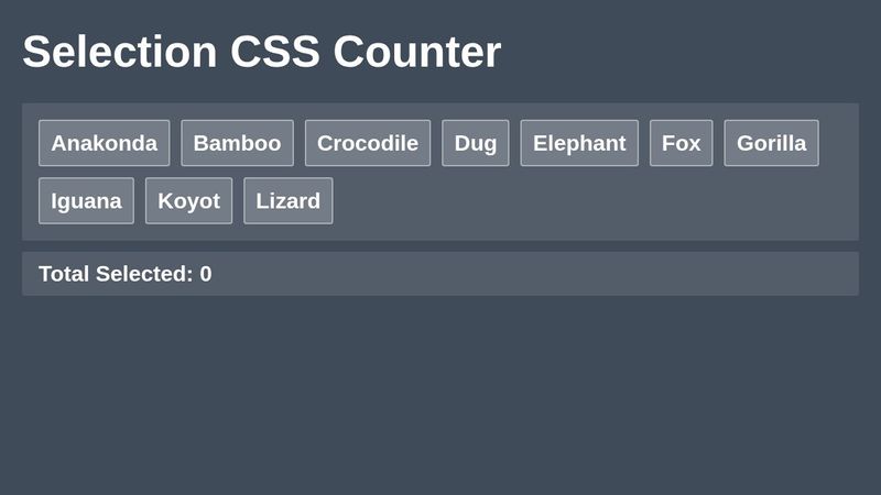 CSS Count