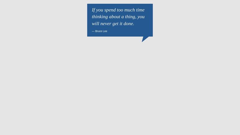 Quote box using CSS