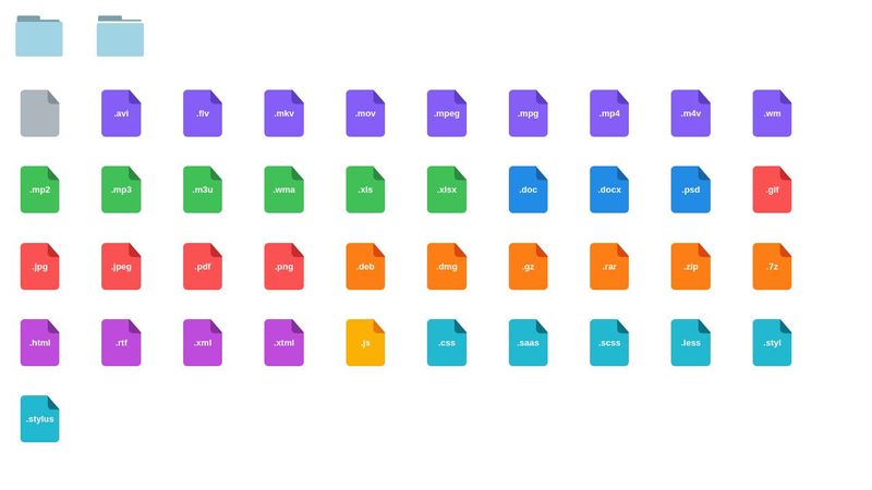CSS files and folders