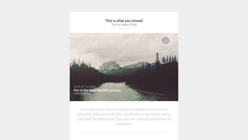 A simple css email template (WIP)