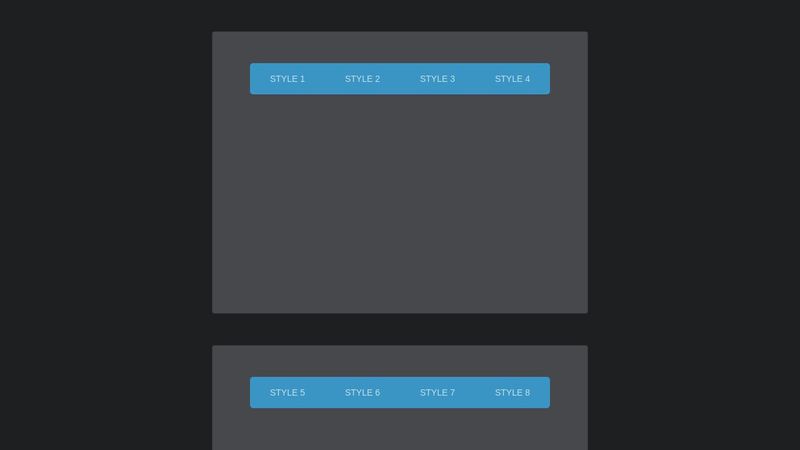 Dropdown CSS animation examples.