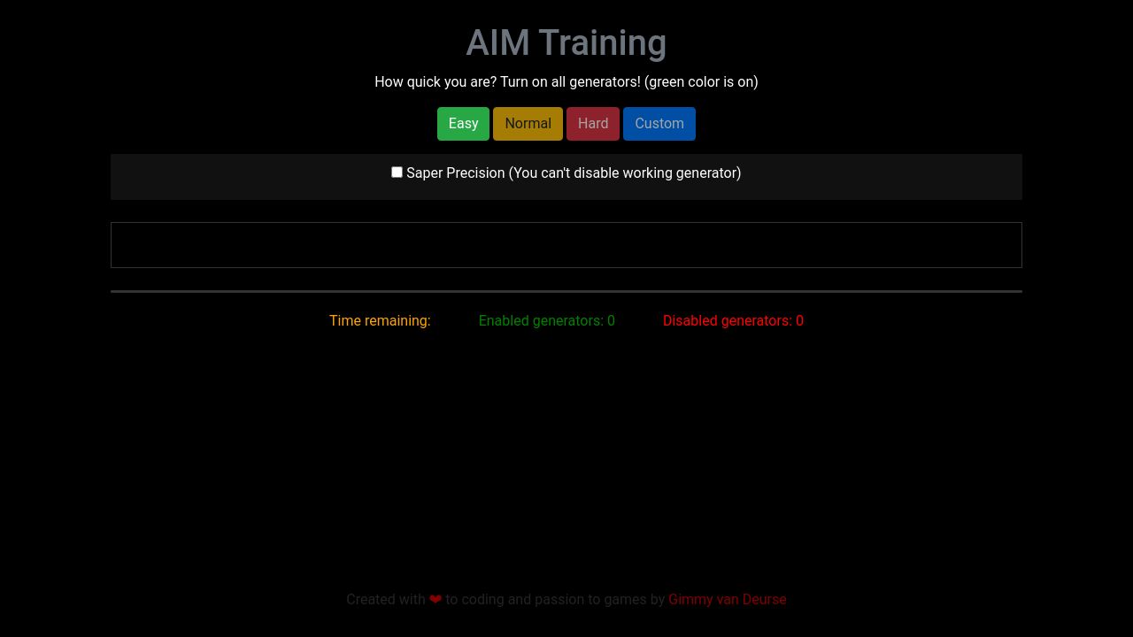 Aim Trainer - Game to improve your aim - Made with Vue.js