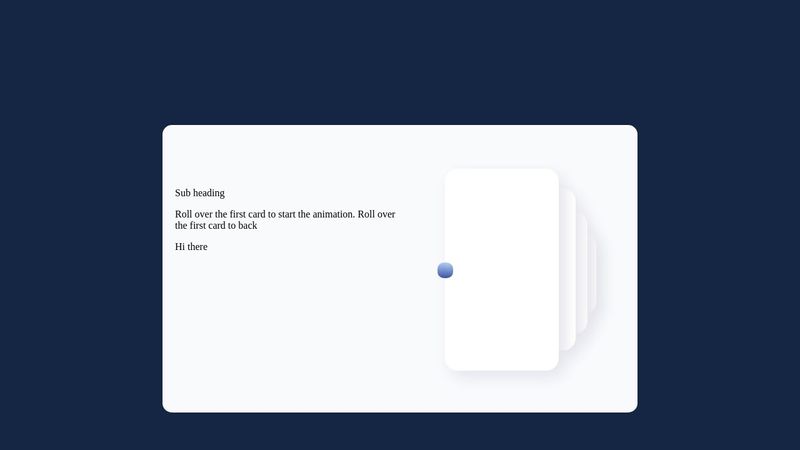 CodePen - Cards animation
