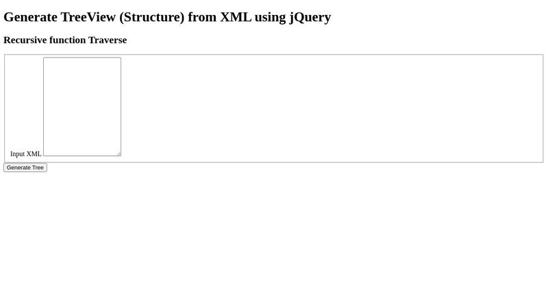 XML Tree view Test