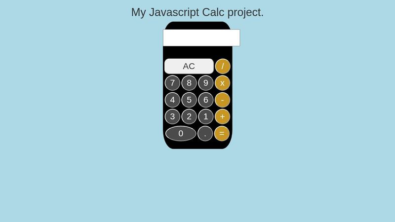 Javascript Calc