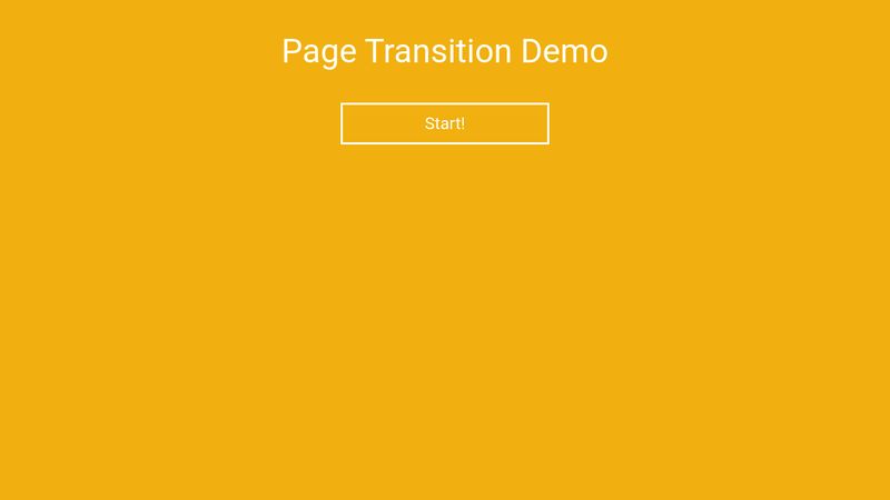 Simple Page Transition