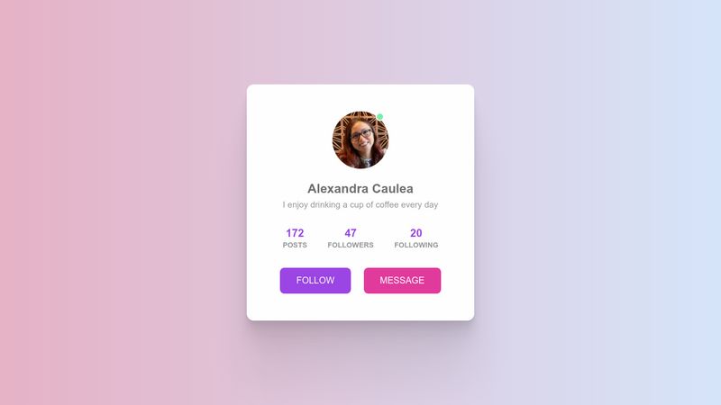 User Profile Card