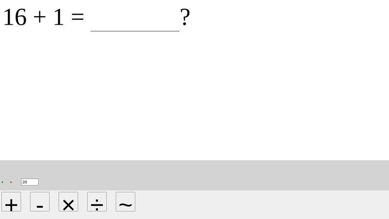 Math practice JS app