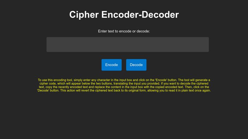 Caesar Cipher Encoder-Decoder