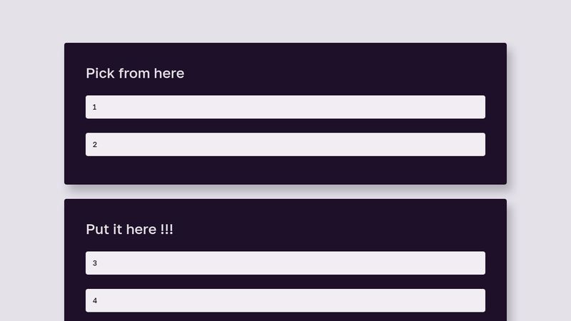 drag and drop small library created by java script (js)