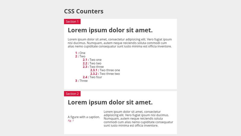 CSS Counters