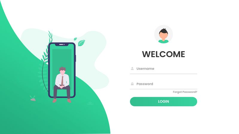 Responsive Animated Login Form Using HTML & CSS & JavaScript