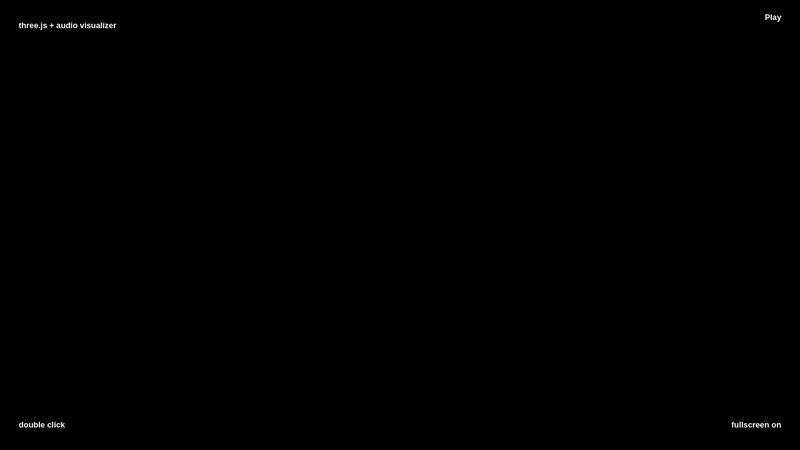 three.js + audio visualizer